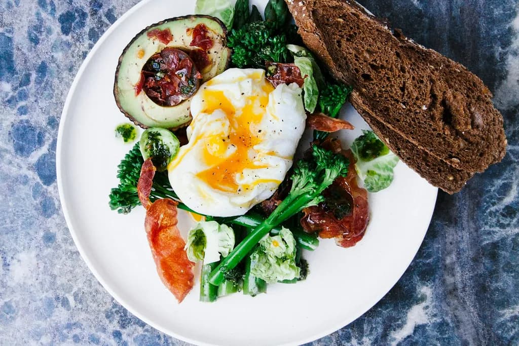 A fresh vegetable salad served on a plate